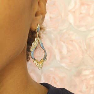 New 14k Yellow Gold, Nautical Dangle Earrings